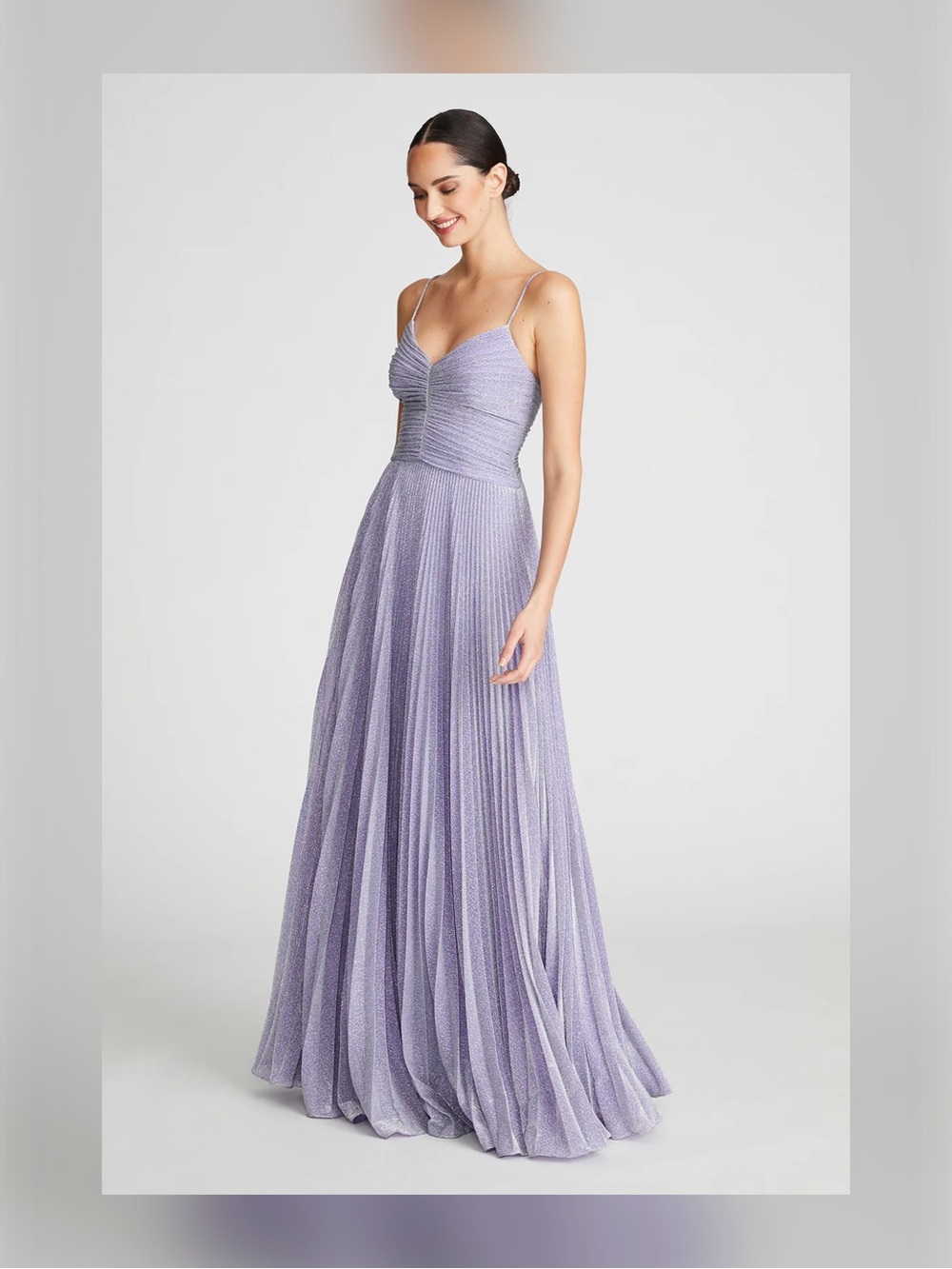 HALSTON Maycee Gown In Shimmer Jersey - Picture 3 of 8